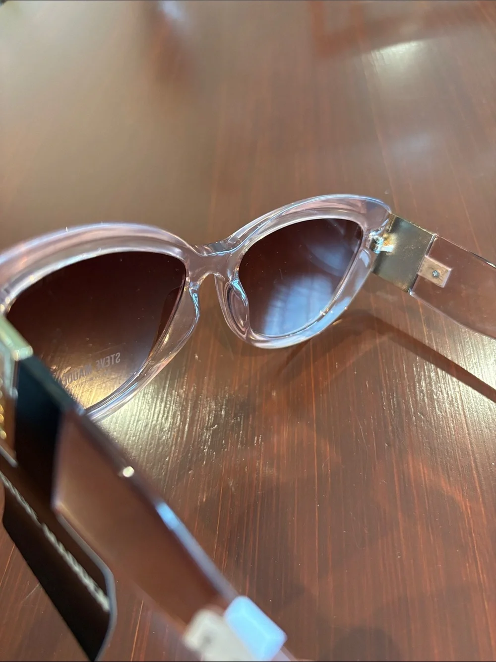Steve Madden 100% UV protection,rose gold tortoise shell,Cat 2,gradient lens